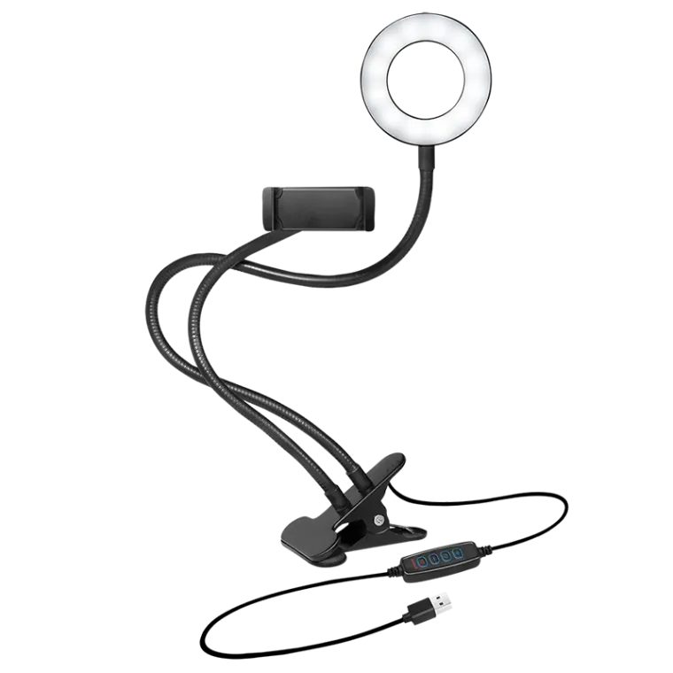 Smartphone-Ringlicht-Klemmhalterung, Ø 8,5 cm