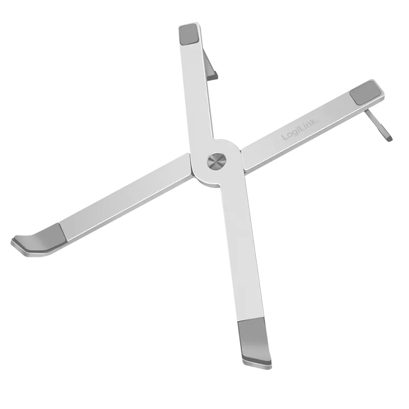 Faltbarer Laptop-/Tablethalter, 10–16", max. 20 kg, Aluminium