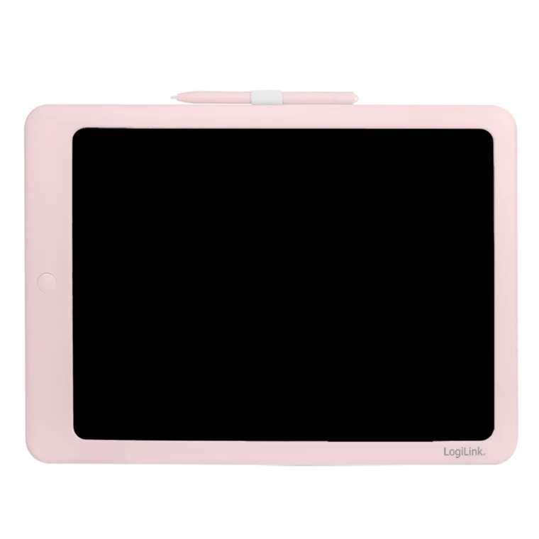 LCD-Kinderschreibtafel 14", lösch-wiederbeschreibbar, abwischbare Whiteboard-Rückseite, Pink
