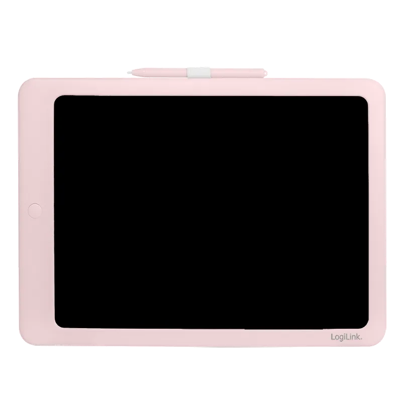 LCD-Kinderschreibtafel 14", lösch-wiederbeschreibbar, abwischbare Whiteboard-Rückseite, Pink