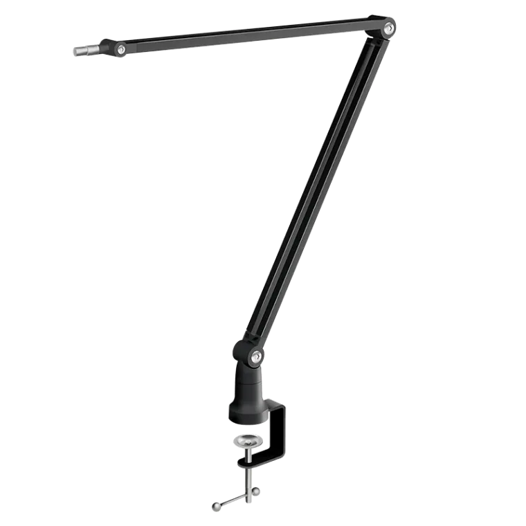 Mikrofonarm, Armlänge bis 840 mm, 1,5 kg max., Klemm-/Schraubbefestigung, Aluminium