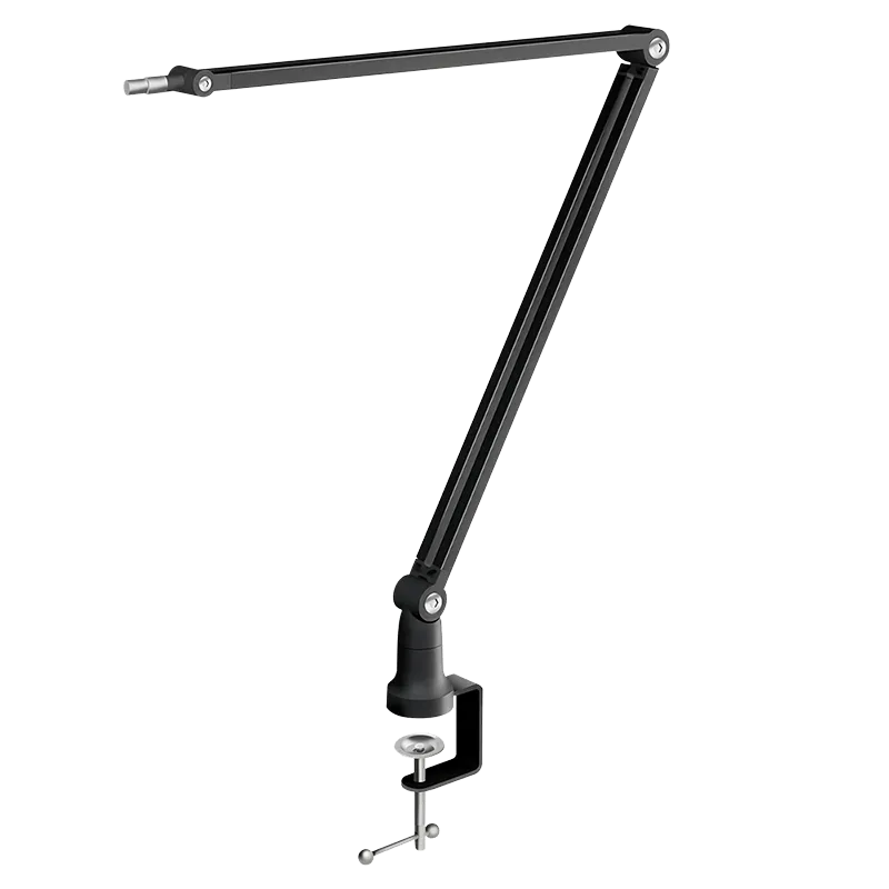 Mikrofonarm, Armlänge bis 840 mm, 1,5 kg max., Klemm-/Schraubbefestigung, Aluminium
