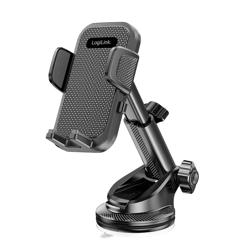 Kfz-Smartphonehalterung, 4–7", bis 16 cm ausziehbar, 360°, Armatur & Scheibe