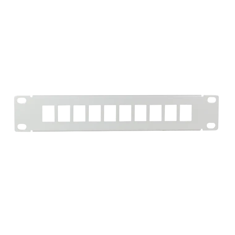 10" Patchpanel für 10 Keystone Module, leer, Grau