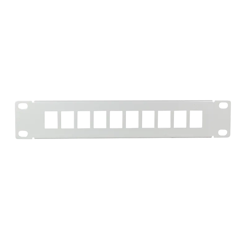 10" Patchpanel für 10 Keystone Module, leer, Grau