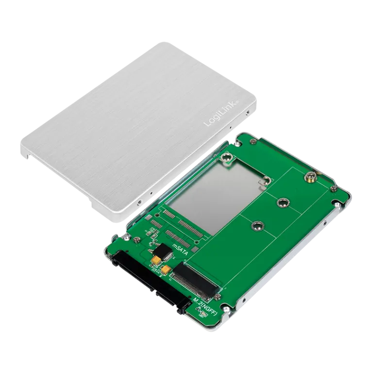 Externes SSD Gehäuse 2,5" für M.2 NGFF SATA, Aluminium
