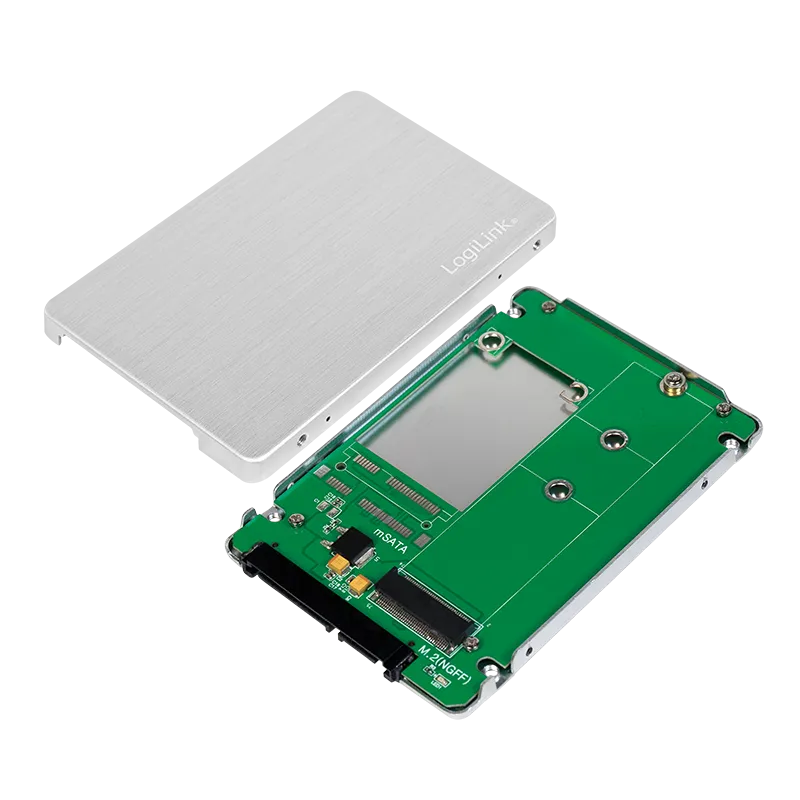 Externes SSD Gehäuse 2,5" für M.2 NGFF SATA, Aluminium