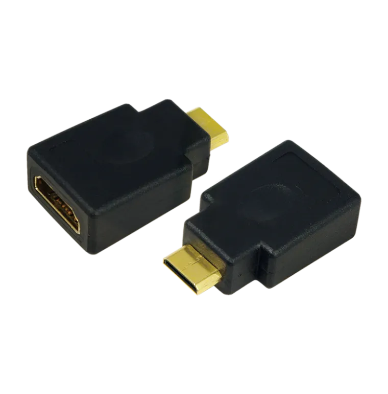 HDMI-Adapter, Mini-C/M zu A/F, 4K/30 Hz, schwarz