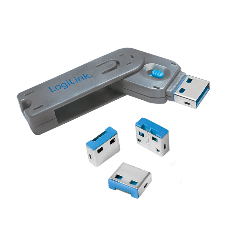 USB-A-Port Schloss (1x Schlüssel und 4x Schlösser)