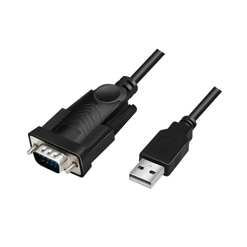 USB 2.0-Kabel, USB-A/M zu DB9/M, seriell, schwarz, 1,5 m