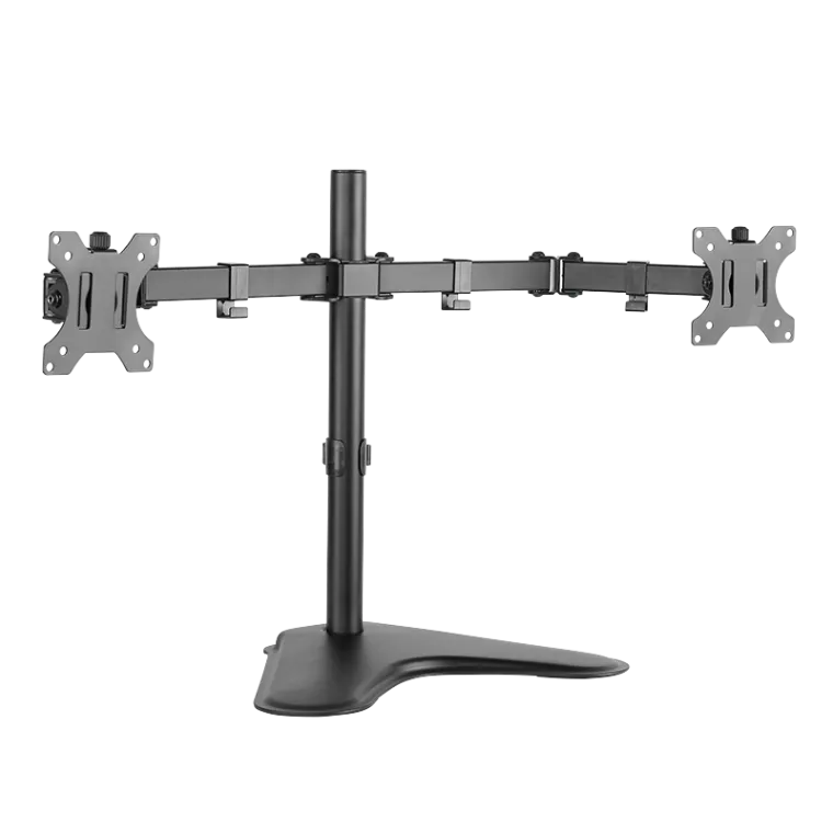 Monitorständer 2-fach, 13–32", Stahl, Armlänge: je 399 mm
