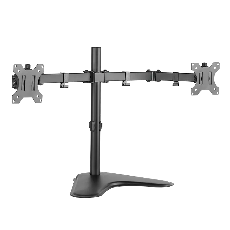 Monitorständer 2-fach, 13–32", Stahl, Armlänge: je 399 mm