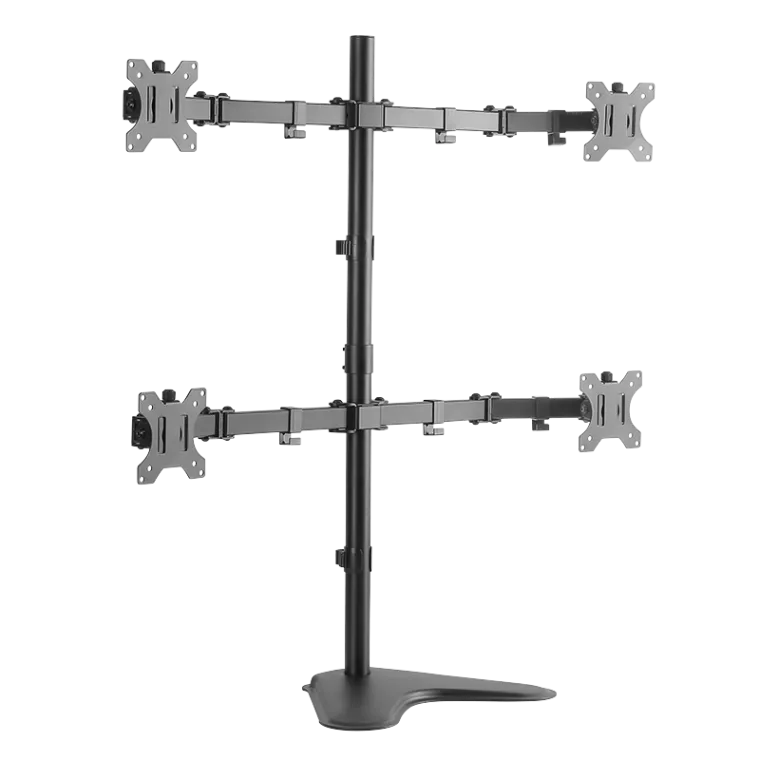 Monitorständer 4-fach, 13–32", Stahl, Armlänge: je 460 mm