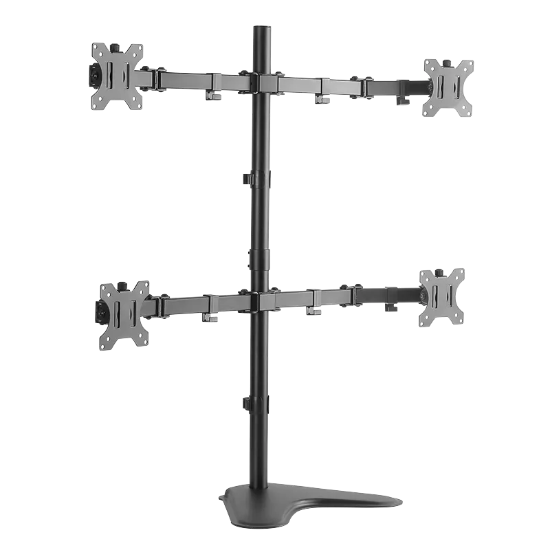 Monitorständer 4-fach, 13–32", Stahl, Armlänge: je 460 mm
