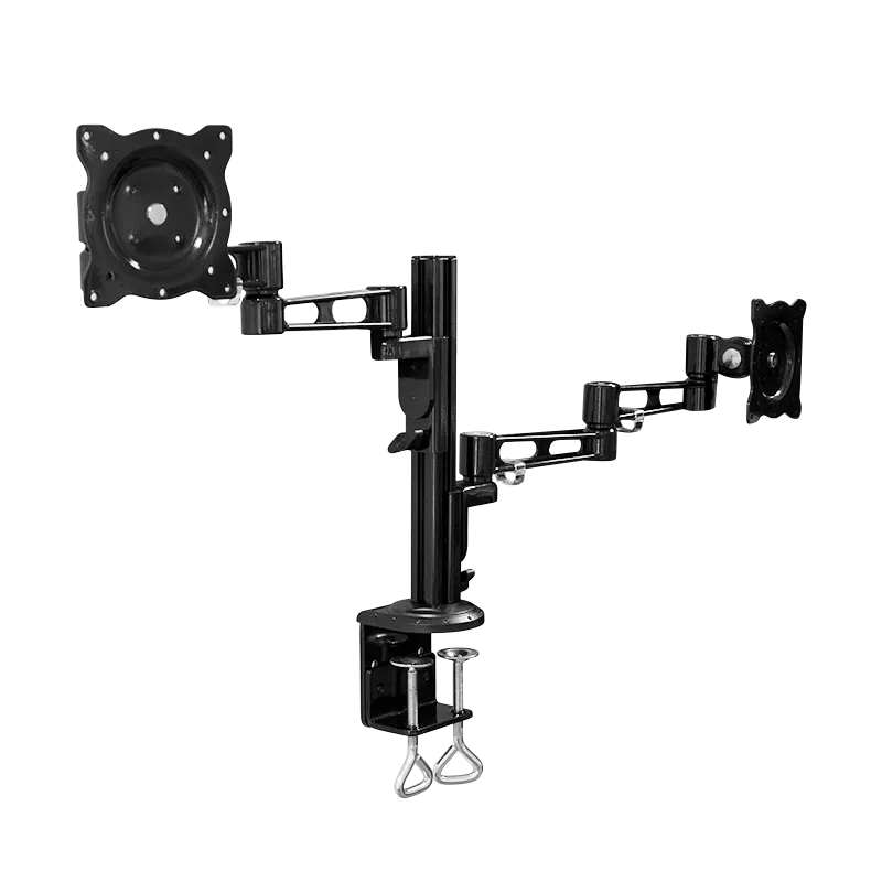 Monitorhalterung 2-fach, 13–26", Aluminium, Armlänge: 358 mm