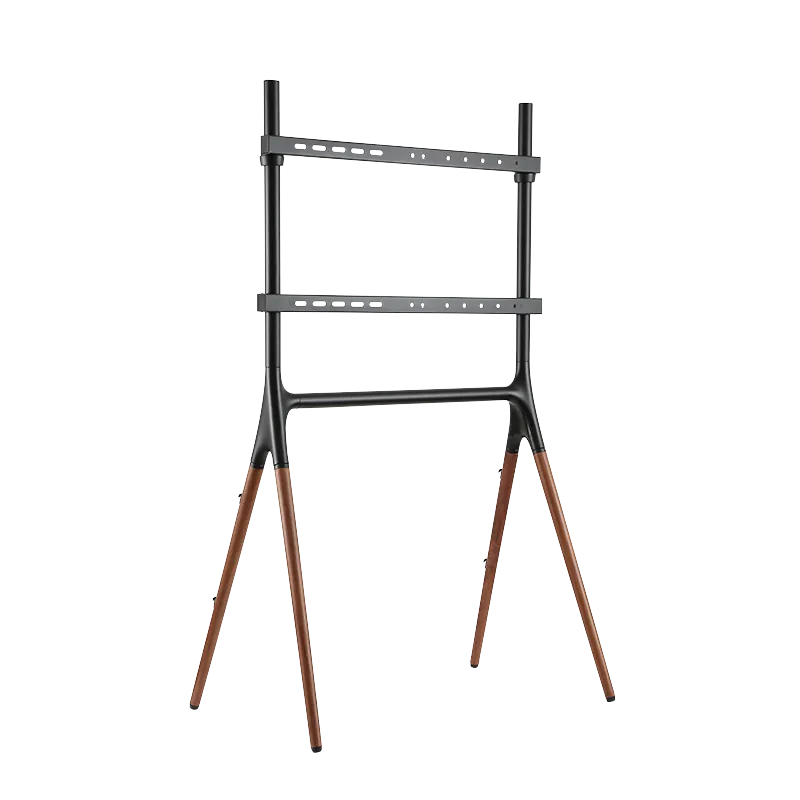 TV-Ständer, 49–70", mit Walnuss-Holzbeinen, 40 kg max.