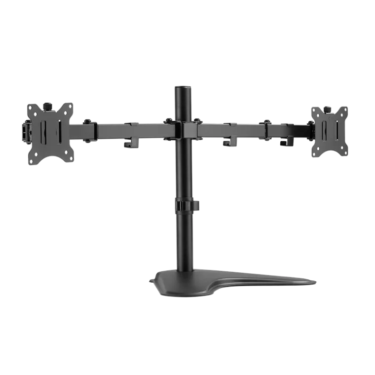Monitorständer 2-fach, 17–32", Stahl, Armlänge: je 390 mm