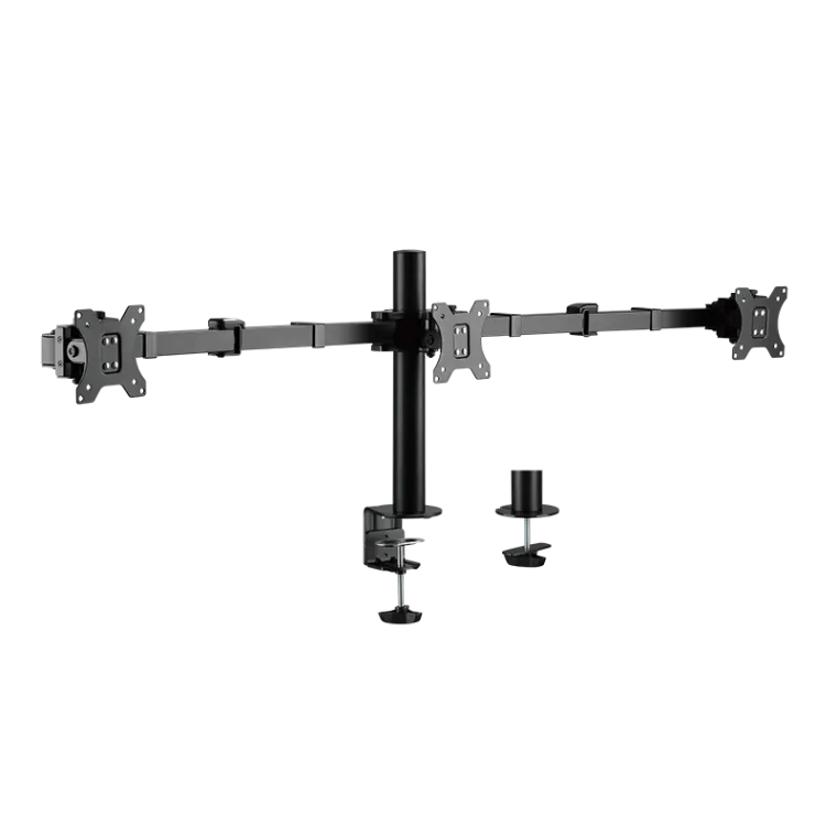 3-fach-Monitorhalterung, 17–27", 7 kg je Arm, max. Armläne 380 mm