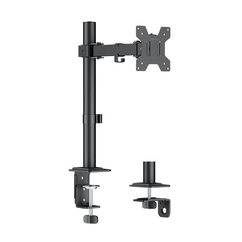 Monitorhalterung, 17–32", 10 kg max., Armlänge 202 mm, Stahl, schwarz