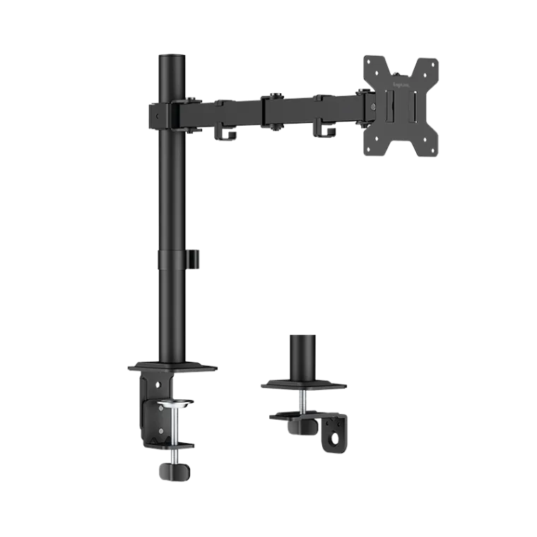Monitorhalterung, 17–32", 10 kg max., Armlänge 376 mm, Stahl, schwarz
