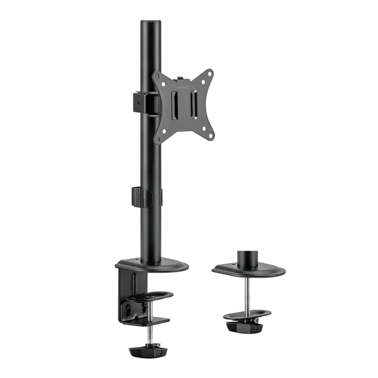 Monitorhalterung, 17–32", 9 kg max., neig-, kipp-& drehbar, Armlänge: 65 mm, schwarz