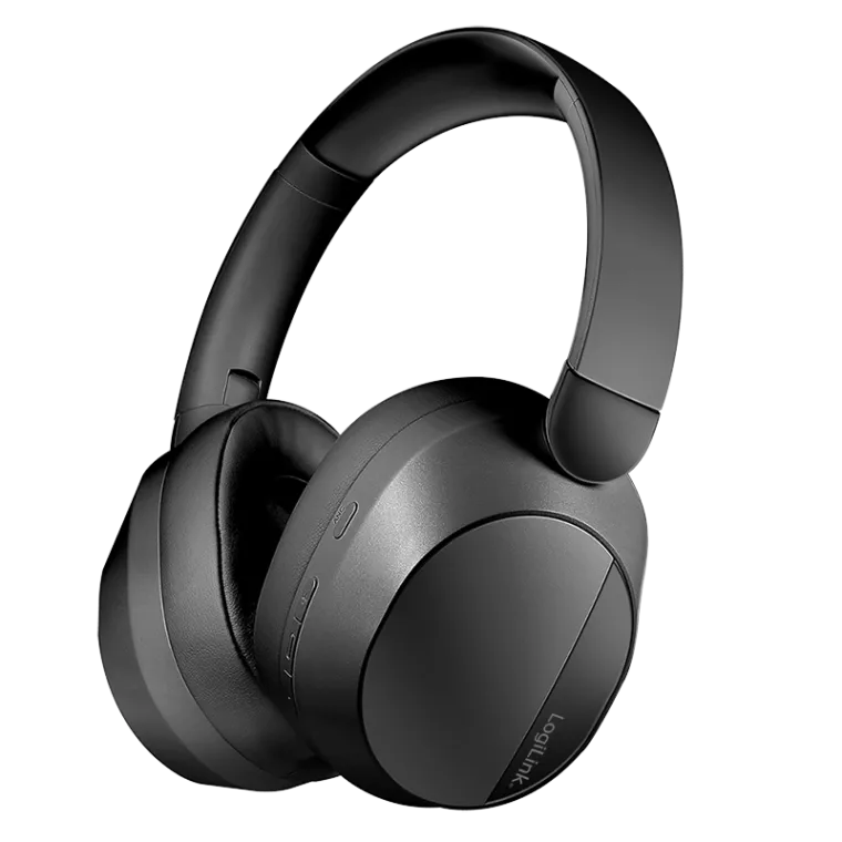 BT 6.0 Sound Wave-Headset, ANC, 3,5 mm AUX, 15 Stunden Akkulaufzeit, Schwarz