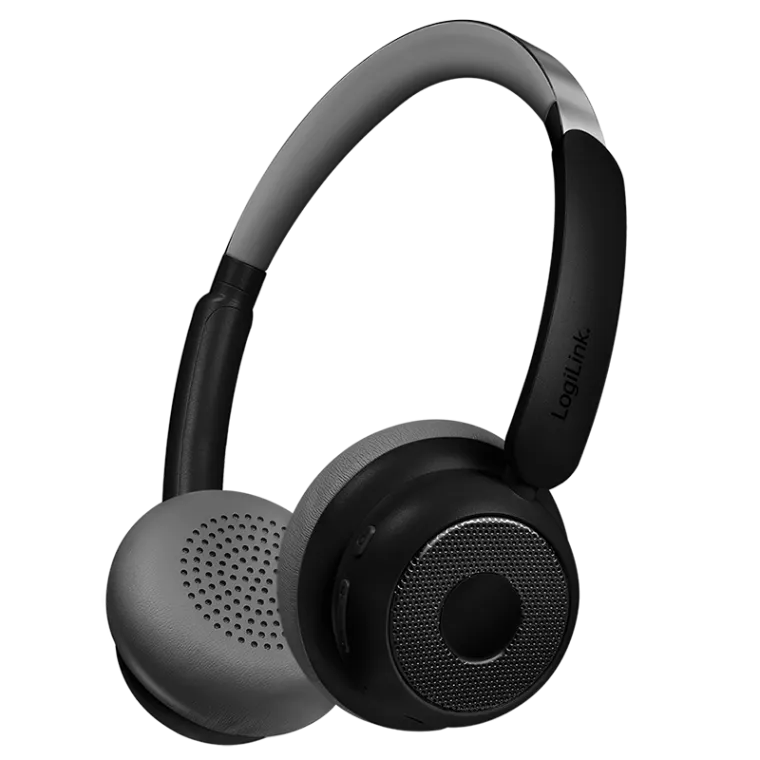 BT 6.0 AuraSolo-Headset, 20 Std.-Akku, ANC, Ø40 mm, Multi-Steuerung, Schwarz