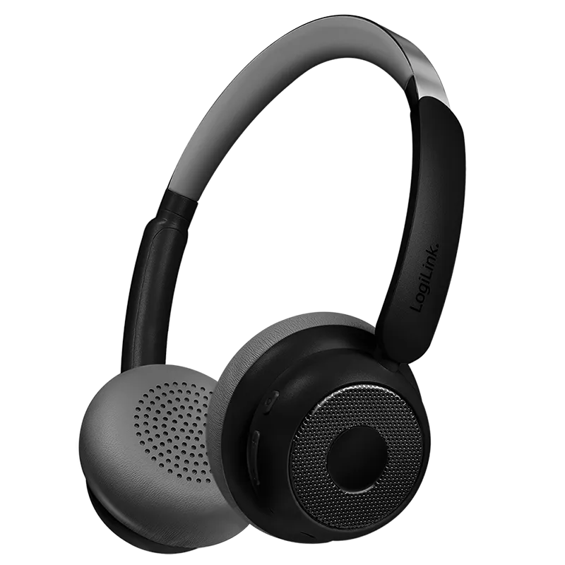 BT 6.0 AuraSolo-Headset, 20 Std.-Akku, ANC, Ø40 mm, Multi-Steuerung, Schwarz