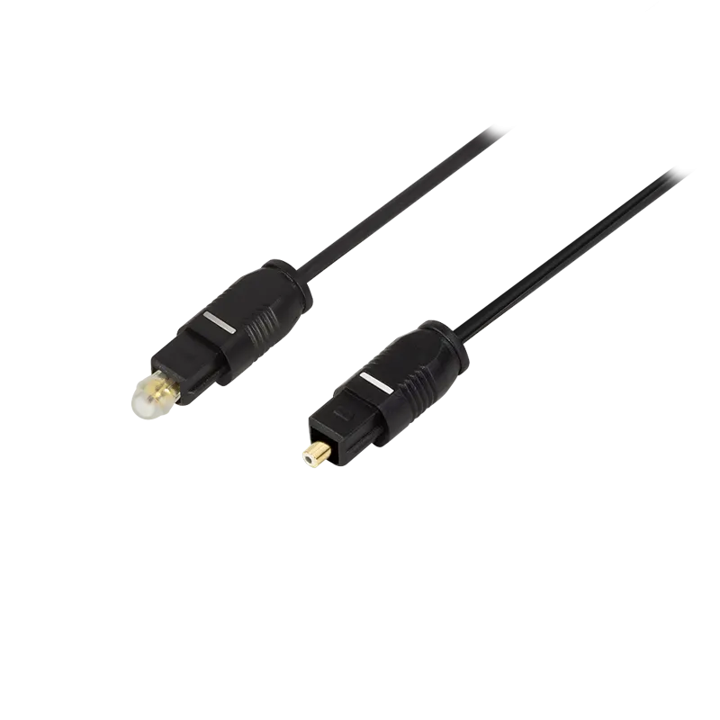 Audio-Kabel, Toslink/M zu Toslink/M, PMMA Ader, schwarz, 0,5 m