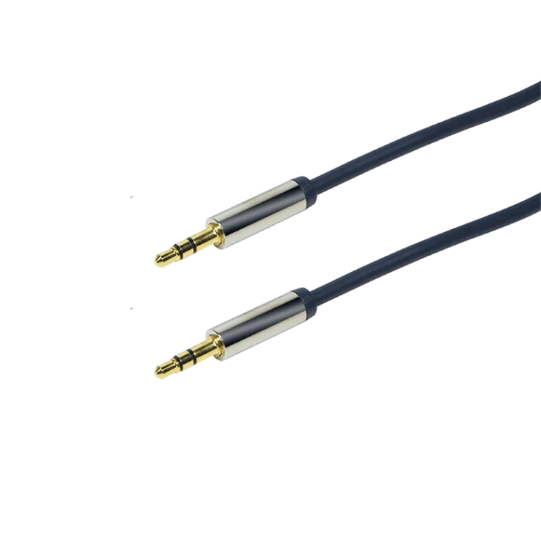Audio-Kabel, 3,5 mm 3-Pin/M zu 3,5 mm 3-Pin/M, blau, 0,5 m