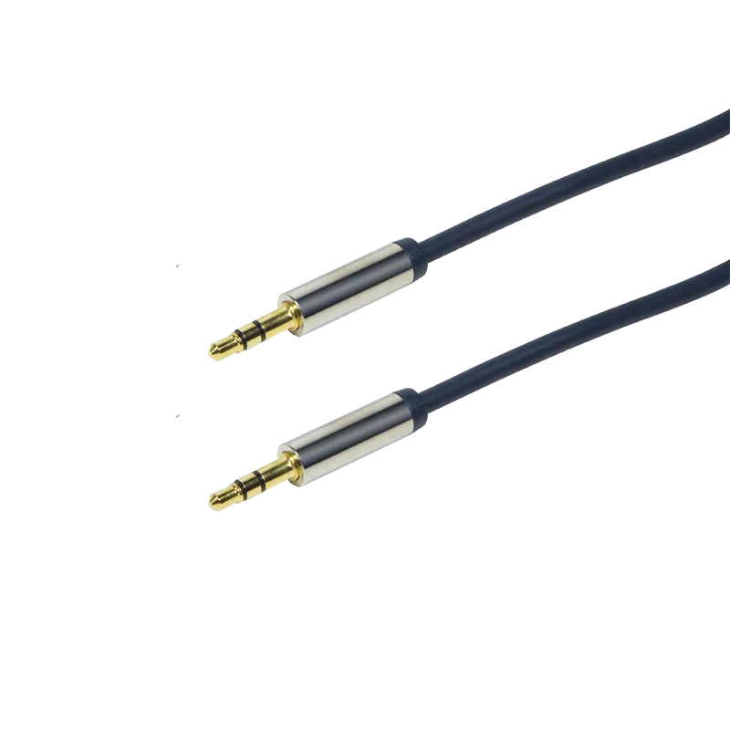 Audio-Kabel, 3,5 mm 3-Pin/M zu 3,5 mm 3-Pin/M, blau, 1 m