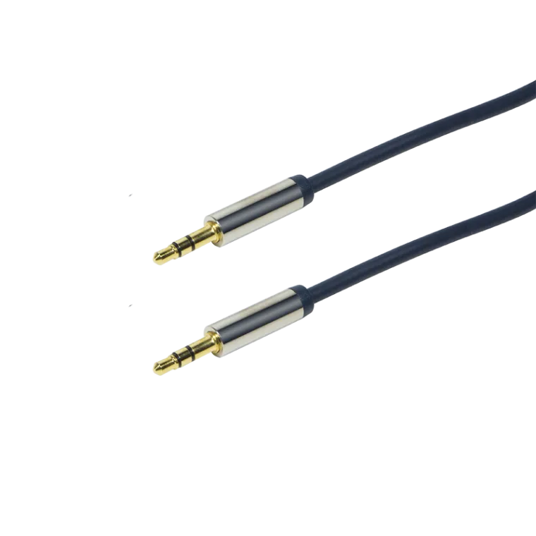 Audio-Kabel, 3,5 mm 3-Pin/M zu 3,5 mm 3-Pin/M, blau, 3 m
