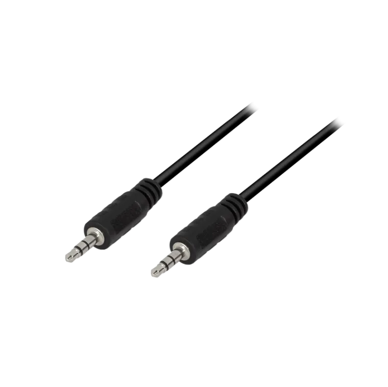 Audio-Kabel, 3,5 mm 3-Pin/M zu 3,5 mm 3-Pin/M, schwarz, 10 m
