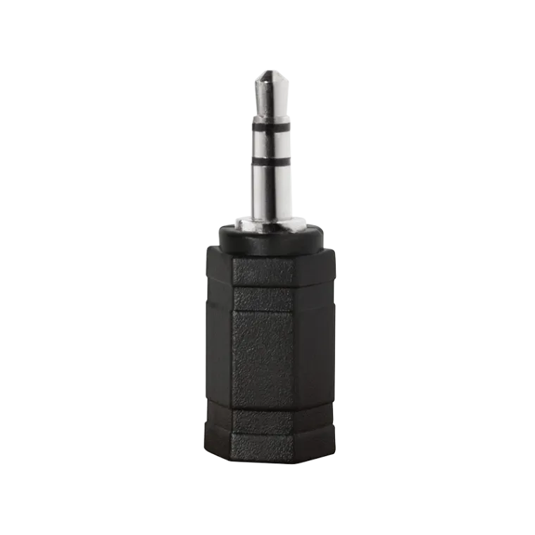 Audio-Adapter, 3,5 mm 3-Pin/M zu 2,5 mm 3-Pin/F, schwarz
