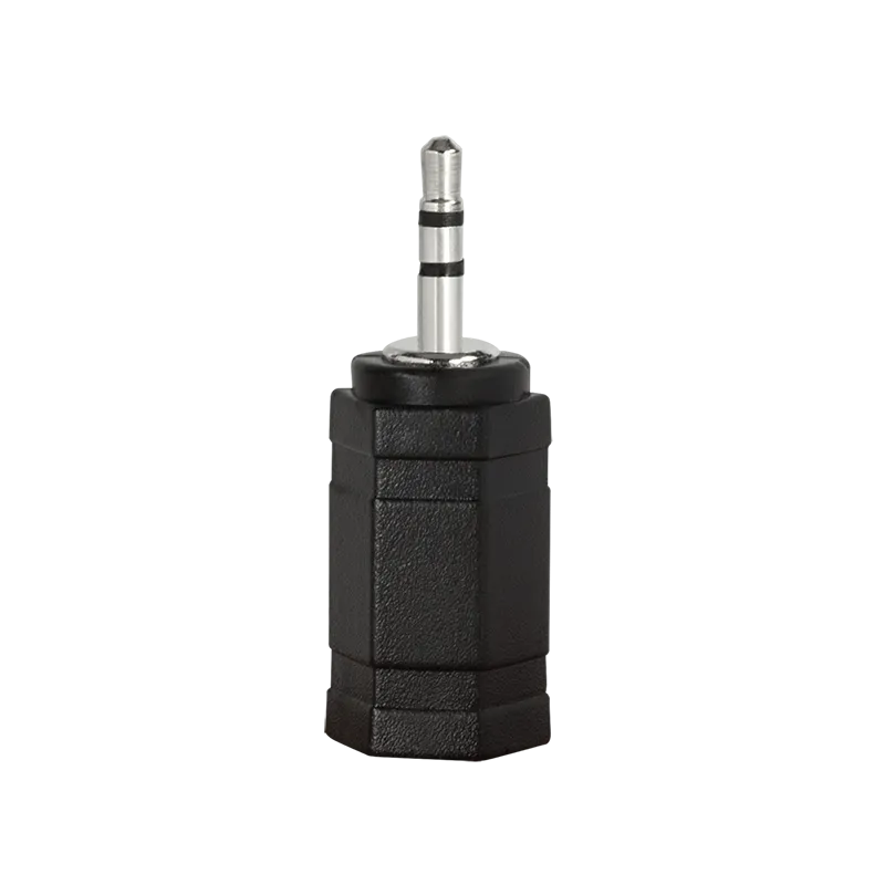 Audio-Adapter, 2,5 mm 3-Pin/M zu 3,5 mm 3-Pin/F, schwarz