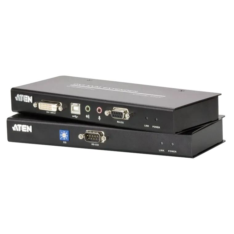 KVM Verlängerung USB DVI KVM mit Audio und RS232 (60 m)