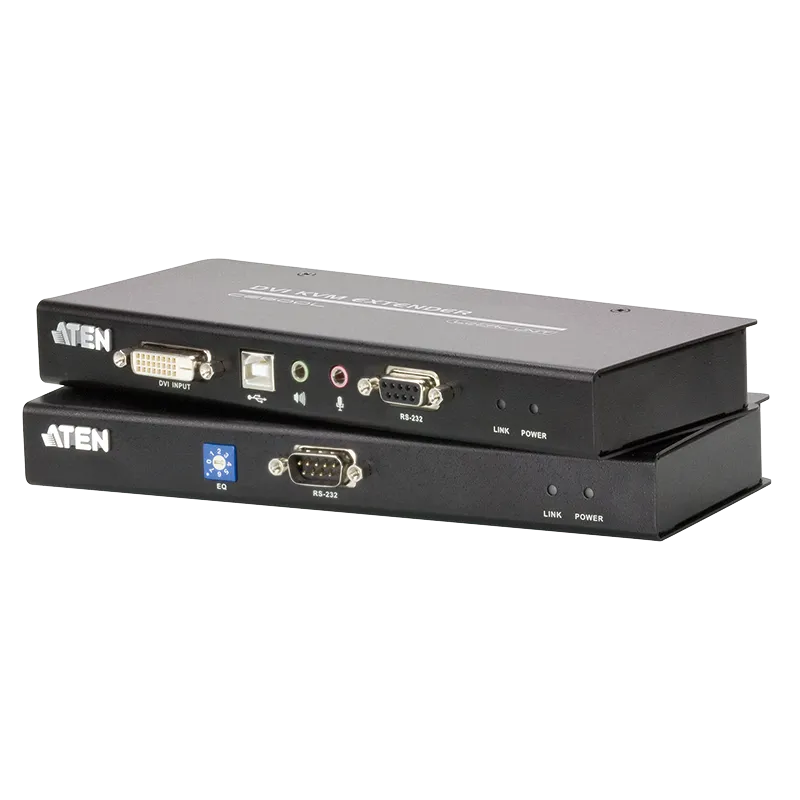 KVM Verlängerung USB DVI KVM mit Audio und RS232 (60 m)