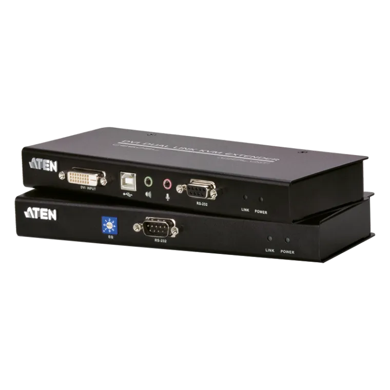 KVM Verlängerung USB DVI Dual Link KVM mit Audio und RS232 (60 m)