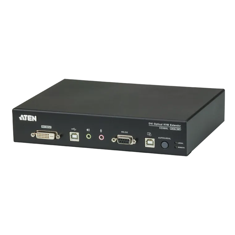 DVI-KVM-Verlängerung für Glasfaserkabel (600m)