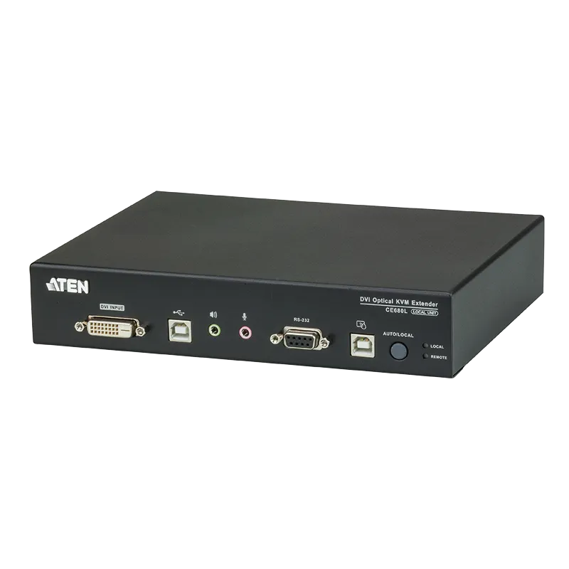 DVI-KVM-Verlängerung für Glasfaserkabel (600m)