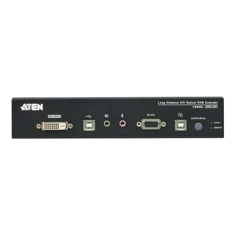 DVI-KVM-Verlängerung über Glasfaser für große Übertragungswege (20km)