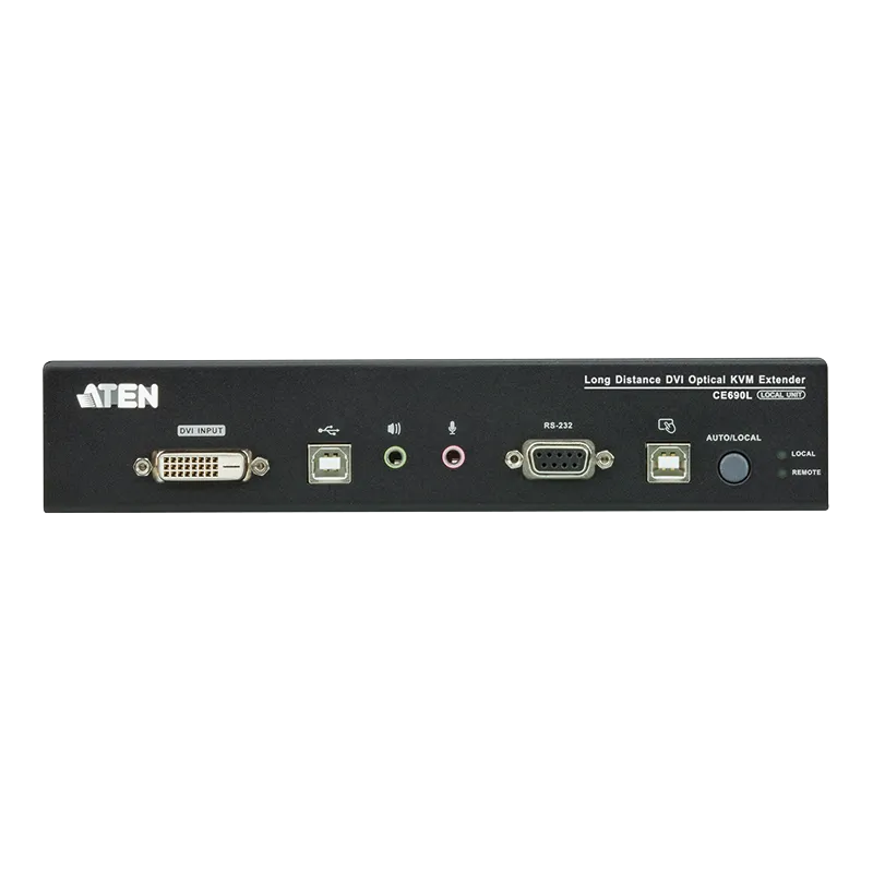 DVI-KVM-Verlängerung über Glasfaser für große Übertragungswege (20km)