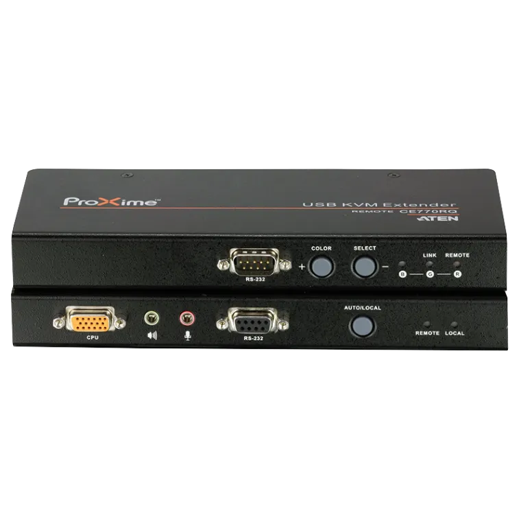 KVM Verlängerung USB VGA mit Audio, RS232 und Deskew (300 m)