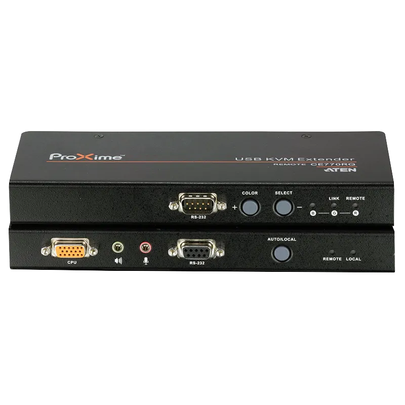 KVM Verlängerung USB VGA mit Audio, RS232 und Deskew (300 m)