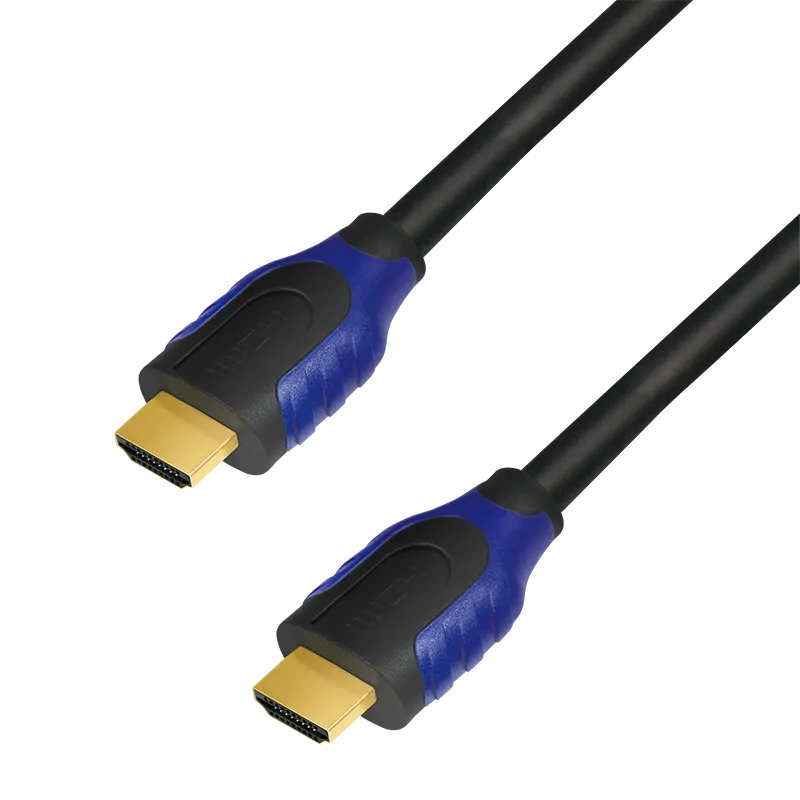 HDMI-Kabel, A/M zu A/M, 4K/60 Hz, schwarz/blau, 1 m