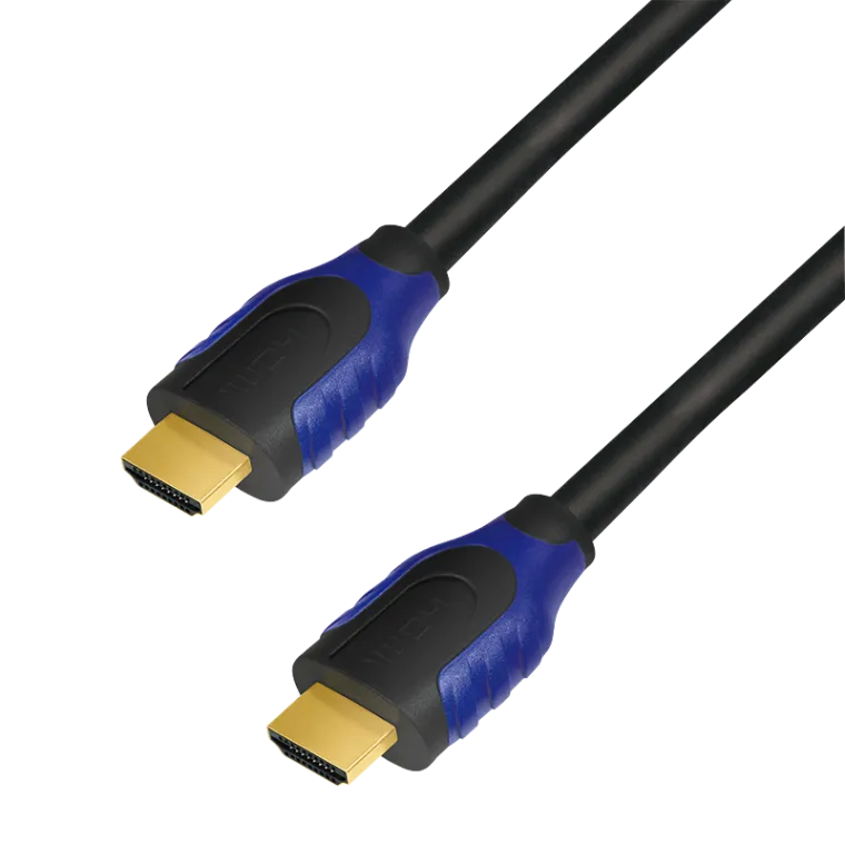 HDMI-Kabel, A/M zu A/M, 4K/60 Hz, schwarz/blau, 7,5 m