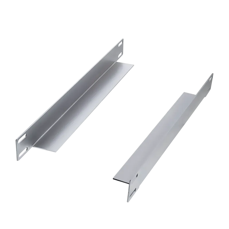Gleitschienen für 800 mm tiefe 19"-Schränke, verzinkt, 2 Stück