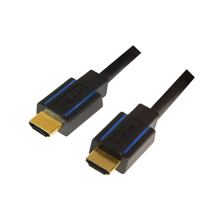 HDMI-Kabel, A/M zu A/M, 4K/60 Hz, zertifiziert, schwarz/blau, 3 m