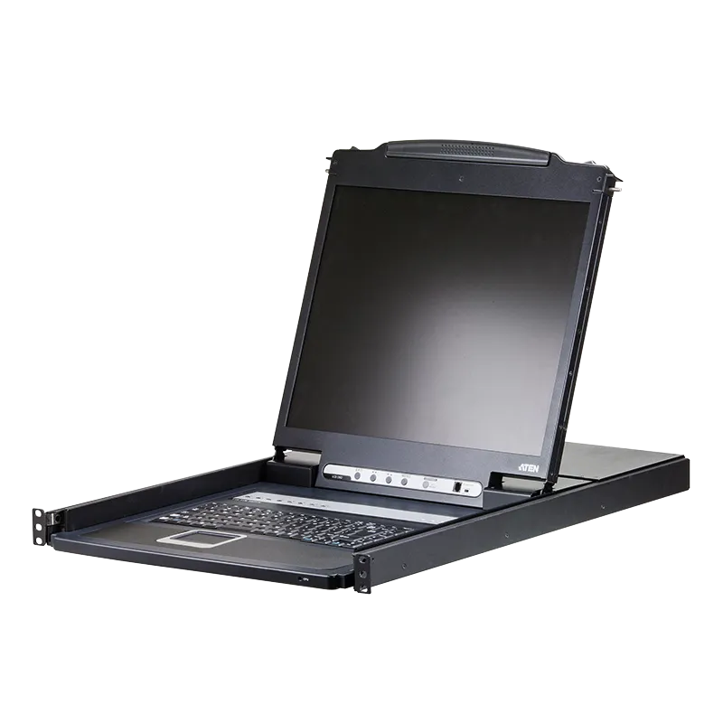 LCD Konsole 19" mit KVM Switch 8-Port USB - PS/2 VGA