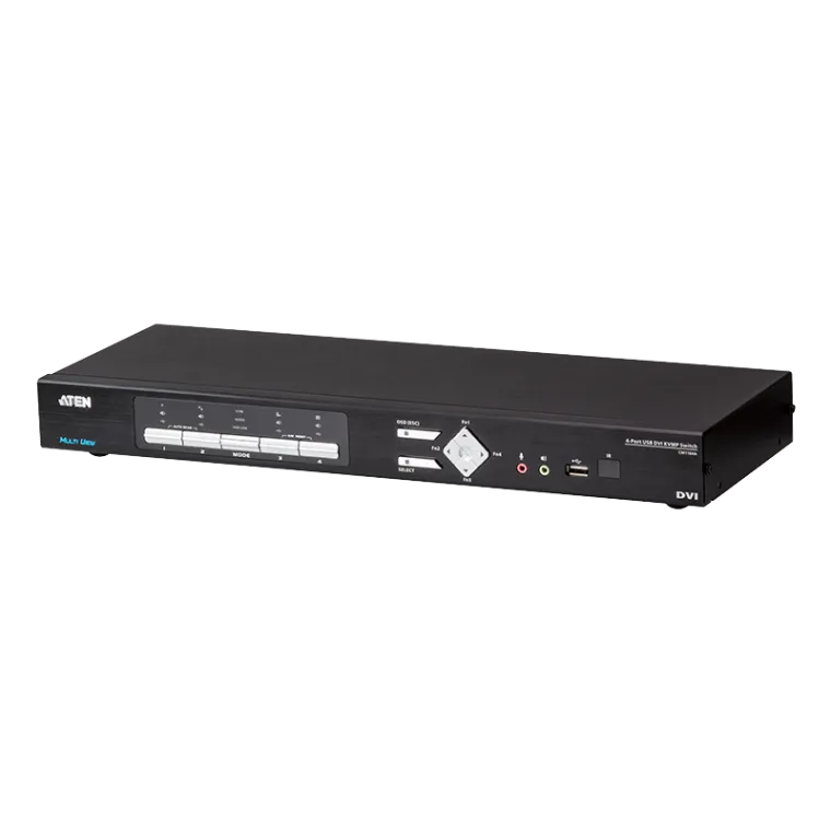 4-Port USB DVI Multi-View KVMP Switch